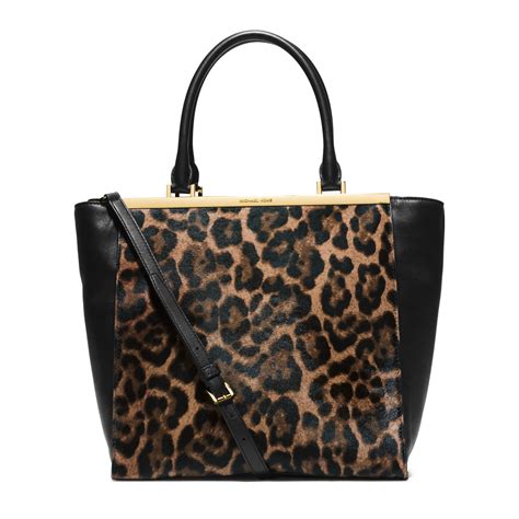 michael kors leopard print tote bag|Michael Kors leopard print handbags.